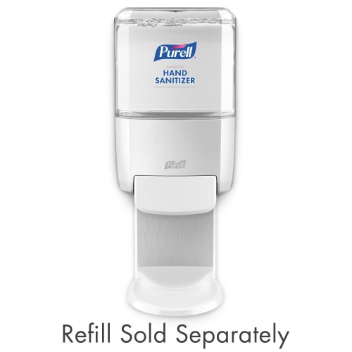 PURELL® ES4 Hand Sanitizer Push-Style Dispenser for PURELL® Hand Sanitizer, White